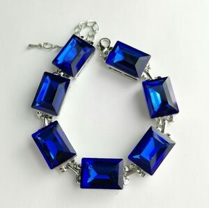 Indigo Blue Swarovski Elements Crystal bracelet 🆕